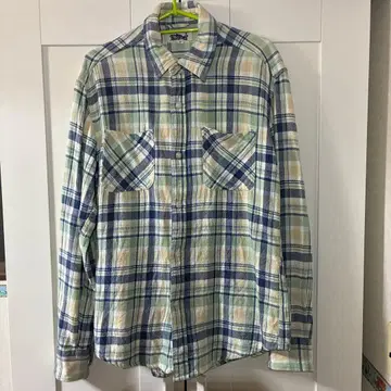 블루포트 플란넬 셔츠 체크