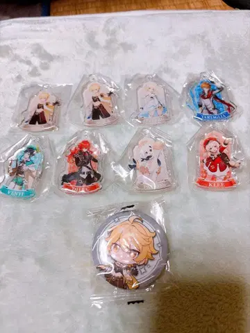 원신 아크릴 키링 캔뱃지