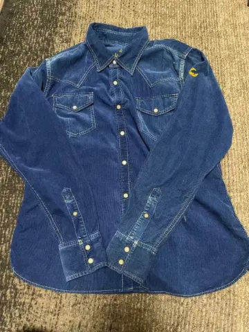 TMT 다크 블루 데님 셔츠 긴팔