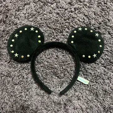 블랙 별 스터드 장식 머리띠