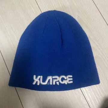 XLARGE 니트 모자 파란색 ONE SIZE
