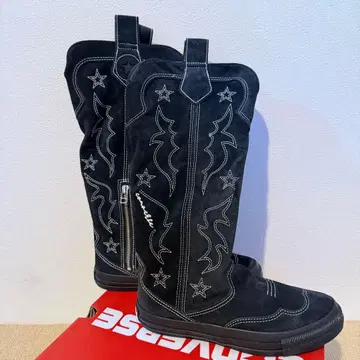 [ 미사용 새상품 ] 컨버스 웨스턴 부츠 블랙 24.5 익명 배송