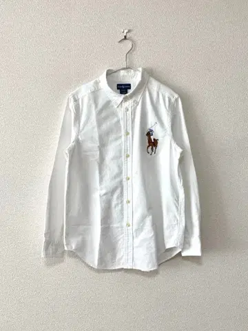 랄프 로렌 여성용 옥스퍼드 셔츠 빅 포니 화이트 S 상당