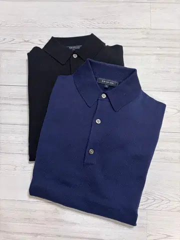 B:MING by BEAMS 하이 게이지 니트 피케 셔츠 2색 세트 S