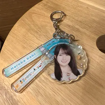 [미사용] 노기자카46 개별 스틱 라이트 키링 카키 하루카