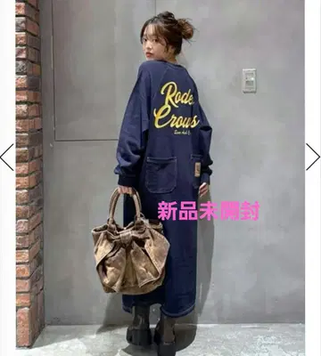 래글런 칼라 스티치 원피스 미개봉 새상품