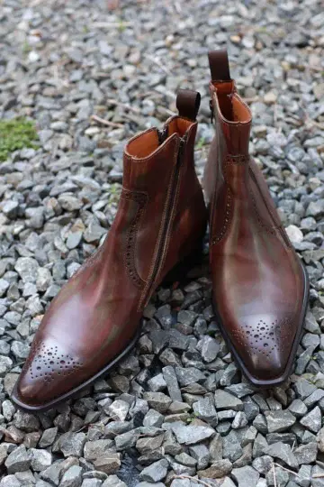 슈트리 포함 새상품급 프란체스코 베니뇨 사이드 지퍼 부츠 24.5