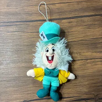 디즈니 100주년 이상한 나라의 앨리스 머드햇터 봉제 인형 키링