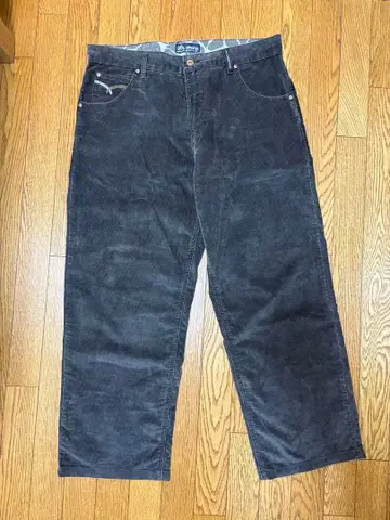 00s LRG 코듀로이 카키 y2k 스트릿 와이드 팬츠