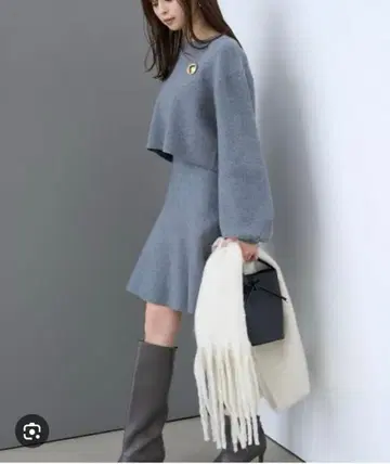 SNIDEL 브로치 니트 세트