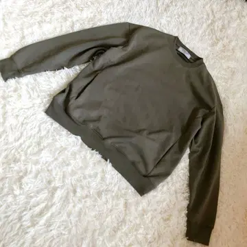 TIMBRE POSTE 맨투맨 심플 올리브 M 가로 늘어남