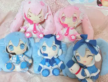 선착순 유키 미쿠 벚꽃 미쿠 하츠네 미쿠 봉제 인형 묶음 판매