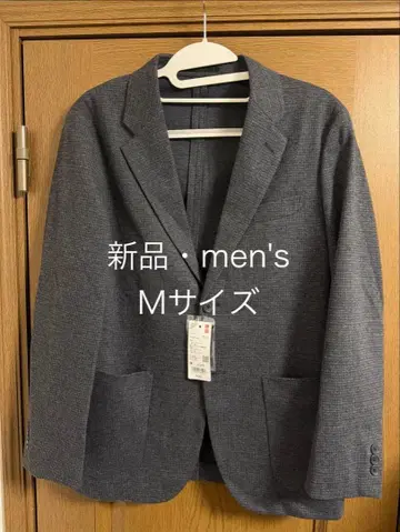 유니클로 브러쉬드 저지 자켓/치도리 다크 그레이 M 새상품