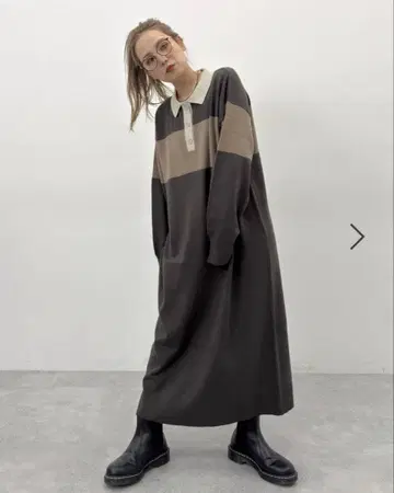 니코앤드 라거 맥시 니트 원피스 택 포함 새상품 L