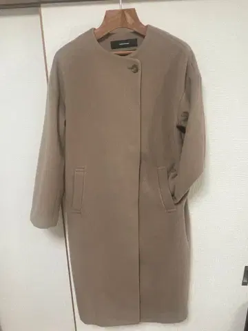 저널 스탠다드 PONTETORTO 원단 노카라 롱 코트