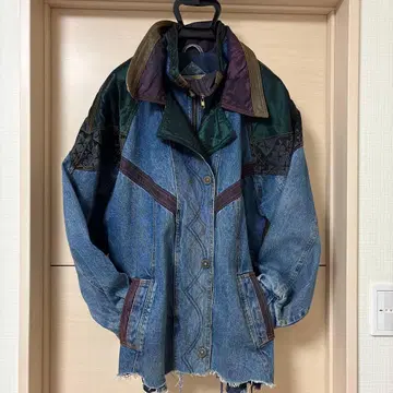 리메이크 구제 의류 데님 자켓