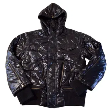 Y2K 그런지 후디 충전솜 퀼팅 자켓 블랙 1 갸루 오빠