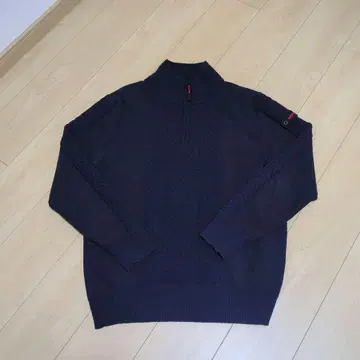 새상품급 BRIEFING 브리핑 하프 지퍼 니트 스웨터