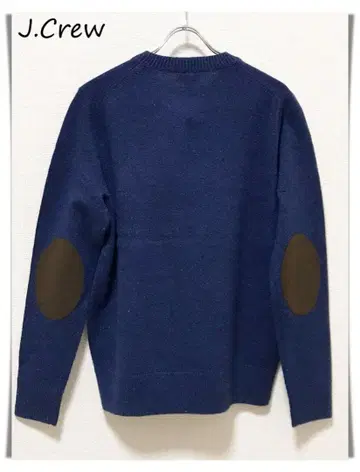 미사용 2010s J.Crew 엘보 패치 스웨터 블루 M