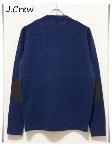 미사용 2010s J.Crew 엘보 패치 스웨터 블루 S