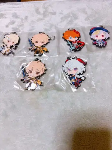 원신 러버 스트랩 6개