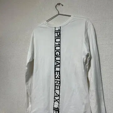 초레어 디자인 1piu1uguale3 relax 롱T 화이트 L