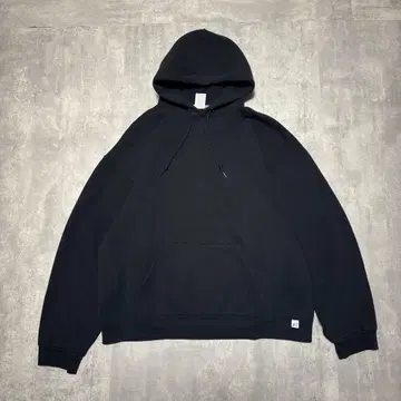 00s RUSSELL 러셀 풀오버 맨투맨 후드티 블랙 무지
