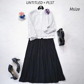 청순 스타일 UNTITLED x PLST 스커트 셋업