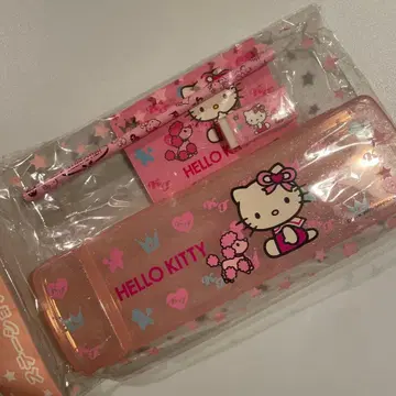 레어 헬로키티 키티 펜 케이스 지우개 메모장 문구 헤이세이 레트로