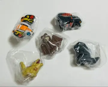 고질라 소프트 비닐 인형 5개 세트 손가락 인형