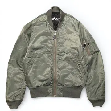 Schott x JEANASIS MA-1 자켓 카키 F 사이즈