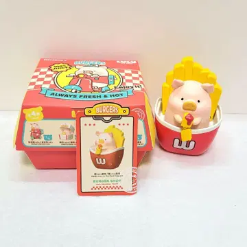 아기 돼지 LULU 버거 딜리버리 태엽 장난감 블라인드 굿즈 감자