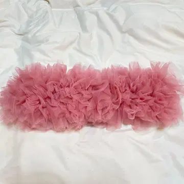 드레스 오프숄더 탈부착 가능 핑크