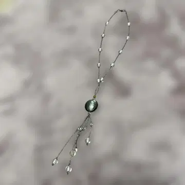 베네치안 유리 목걸이 유리 비즈 그레이
