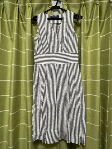 M'sGRACY 스트라이프 슬리브리스 원피스