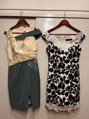 타이트 핏 미니 드레스 2벌 세트