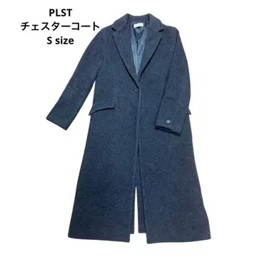 PLST 플라스테 울 모사 체스터 코트 그레이 S 사이즈