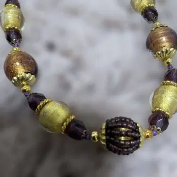 베네치안 유리 비즈 목걸이