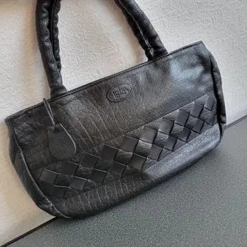 [새상품급] IBIZA 가죽 뜨개질 핸드백 미니백 블랙