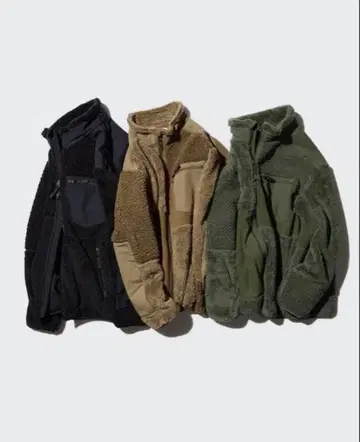 새상품급 엔지니어드 가먼츠 플리스 자켓 블랙 유니클로 S