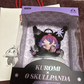 [정품] SKULLPANDA x KUROMI 봉제 인형 펜던트 쿠로미