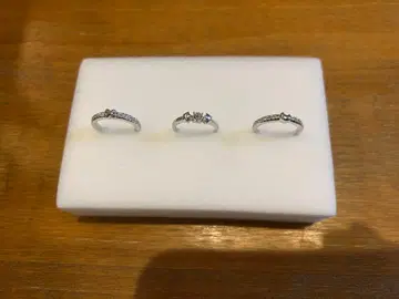 [ Swarovski ] 스와로브스키 반지 3세트 달 별 리본 상자 없음