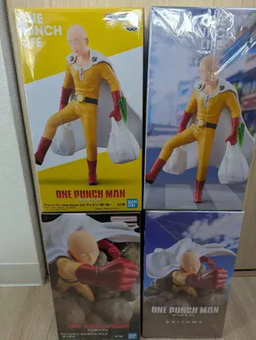 [ 새상품 미개봉품 ] 원펀맨 사이타마 피규어 2종 4체 세트