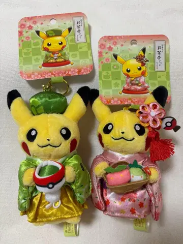 포켓몬 피카츄 마스코트 한나리 다회 놀이 암수 교토 한정판