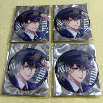 나폴레옹 캔뱃지 4개 세트 이케멘 뱀파이어 이즈하코네 철도 ver