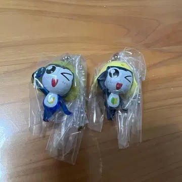 개구리 중사 케로로 마스코트 키링 2개 세트