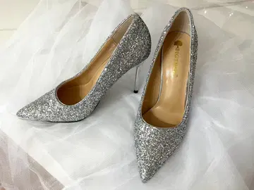 글리터 하이힐 브라이덜 신발
