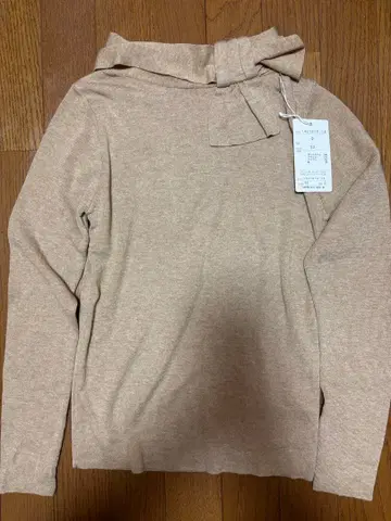 갤러리 비스콘티 베이지 긴팔 니트 스웨터 사이즈 2