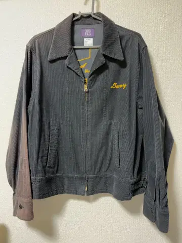 코듀로이 자켓 그레이 아메카지풍