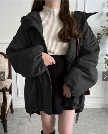 [ GRL ] 충전솜 다운 몬스터 후드티 코트